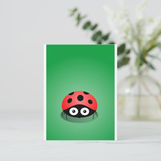Ladybug Postkarte (Stehend Vorderseite)