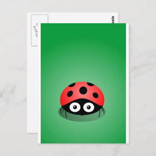 Ladybug Postkarte (Vorne/Hinten)