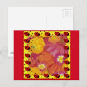 Ladybug Postkarte (Vorne/Hinten)