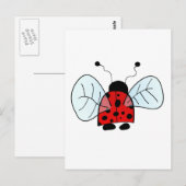 Ladybug Postkarte (Vorne/Hinten)