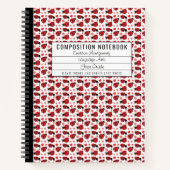 Ladybug Primär-Komposition-Notebook-Story-Journal Notizblock (Vorderseite)