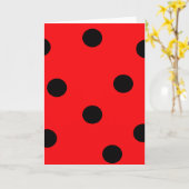 Ladybug Print Card Karte (Gelbe Blume)