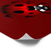 Ladybug Print Ladybird Art Large Ladybug Poster (Ecke)