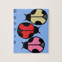 Ladybug Puzzle mit benutzerdefiniertem Text