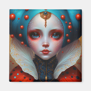 Ladybug Queen Niedlich Fantasy Art Magnet