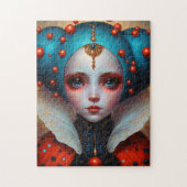 Ladybug Queen Niedlich Fantasy Art Puzzle (Vertikal)
