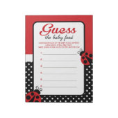 Ladybug rät das Baby Food Game Anspack Notizblock (Rotiert)