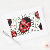 Ladybug Rechteckiger Aufkleber (Umschlag)