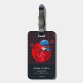 Ladybug Red Abzeichen Gepäckanhänger (Rückseite vertikal)