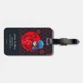 Ladybug Red Abzeichen Gepäckanhänger (Rückseite horizontal)