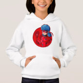 Ladybug Red Abzeichen Hoodie (Vorderseite)
