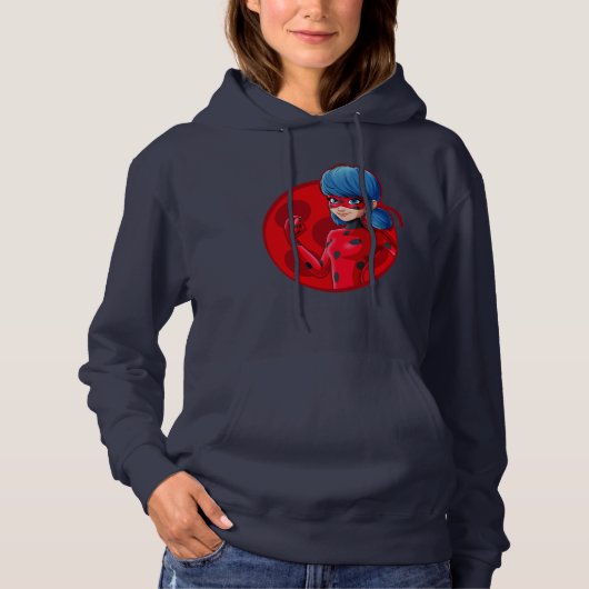 Ladybug Red Abzeichen Hoodie (Vorderseite)