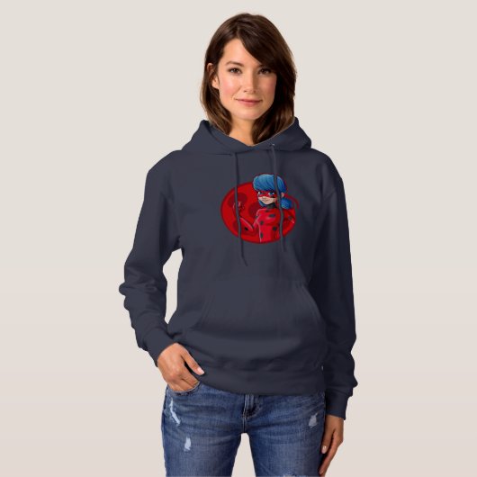 Ladybug Red Abzeichen Hoodie (Vorne ganz)