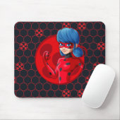 Ladybug Red Abzeichen Mousepad (Mit Mouse)