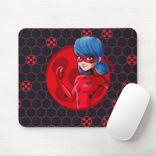 Ladybug Red Abzeichen Mousepad (Mit Mouse)