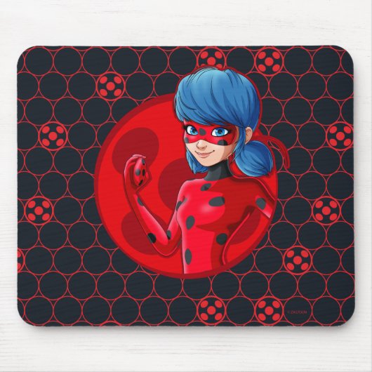 Ladybug Red Abzeichen Mousepad (Vorne)