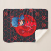 Ladybug Red Abzeichen Sherpadecke (Vorderseite (Horizontal))