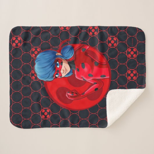 Ladybug Red Abzeichen Sherpadecke (Vorderseite (Horizontal))