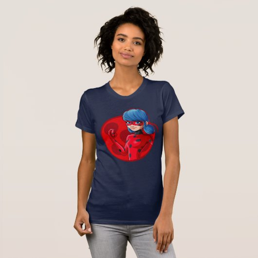 Ladybug Red Abzeichen T-Shirt (Vorne ganz)