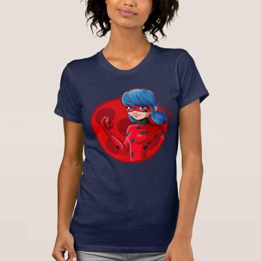 Ladybug Red Abzeichen T-Shirt (Vorderseite)