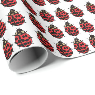 Ladybug Red Black Insect Ladybug Geschenkpapier