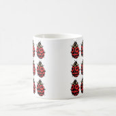 Ladybug Red Black Insect Ladybug Kaffeetasse (Mittel)