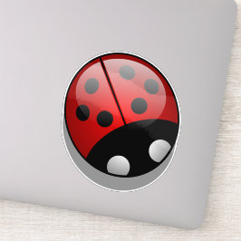 Ladybug, Red Ladybug, Niedliche Ladybug, Lady Käfe Aufkleber
