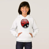 Ladybug, Red Ladybug, Niedliche Ladybug, Lady Käfe Hoodie (Vorne ganz)