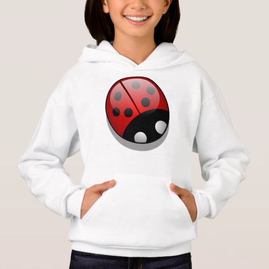 Ladybug, Red Ladybug, Niedliche Ladybug, Lady Käfe Hoodie (Vorderseite)