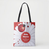 Ladybug Red White Black Baby Dusche Tasche