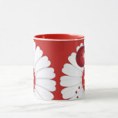 Ladybug Red White Black Baby Dusche Tasse (Zentrum)