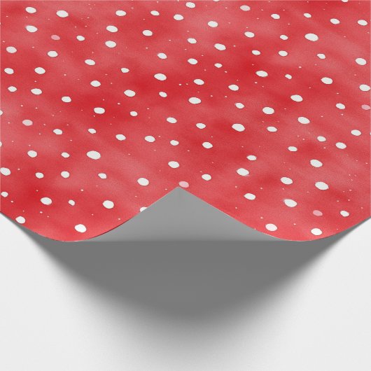 Ladybug Red White Dots Birthday Geschenkpapier (Ecke)