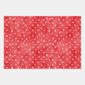 Ladybug Red White Dots Birthday Geschenkpapier Set (Vorderseite)