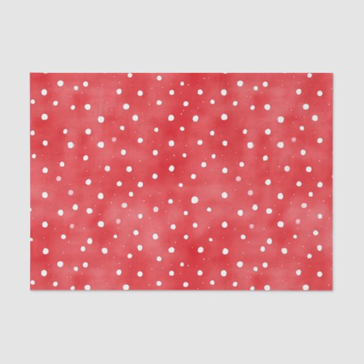 Ladybug Red White Dots Birthday Seidenpapier (Vorderseite)