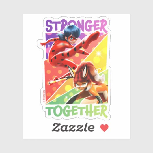 Ladybug & Rena Rouge | Gemeinsam Aufkleber (Blatt)