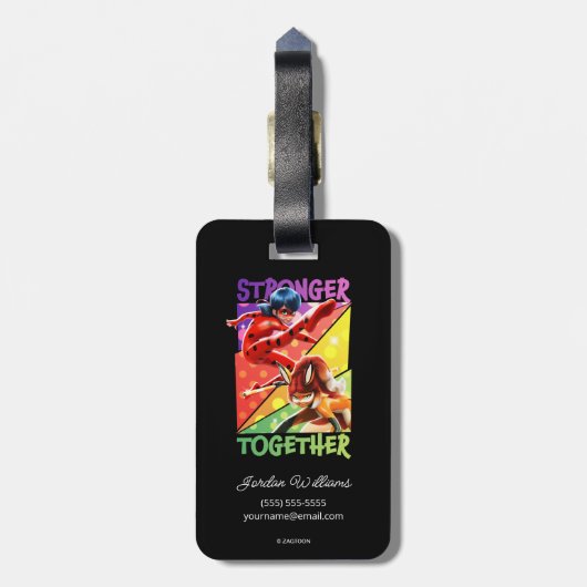 Ladybug & Rena Rouge | Gemeinsam Gepäckanhänger (Rückseite vertikal)