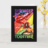 Ladybug & Rena Rouge | Gemeinsam Karte (Gelbe Blume)