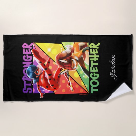 Ladybug & Rena Rouge | Gemeinsam Strandtuch (Vorderseite)