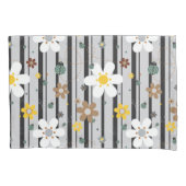 Ladybug Retro Fun Blume Illustration Muster Kissenbezug (Vorderseite)