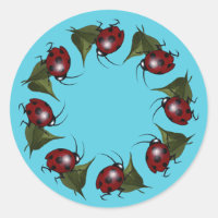 Ladybug Ring Stickers