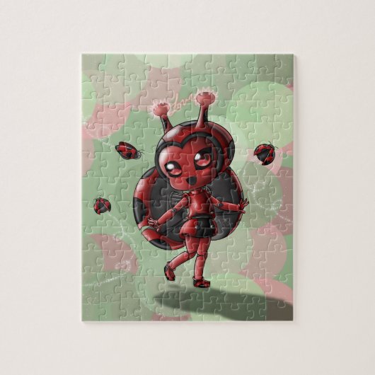 Ladybug Robot Girl Puzzle (Vertikal)