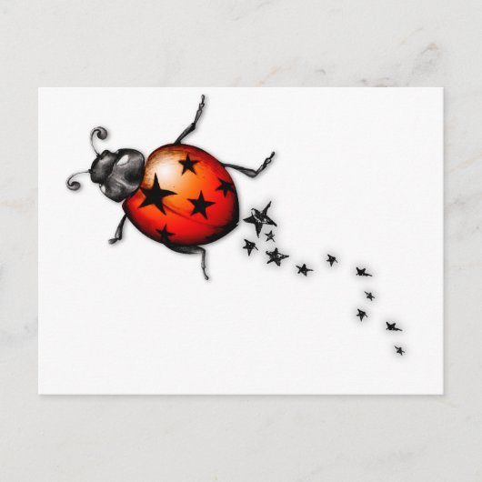 Ladybug Rockstar Postkarte (Vorderseite)