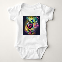 Ladybug Roller Disco Baby Bodysuit Baby Strampler