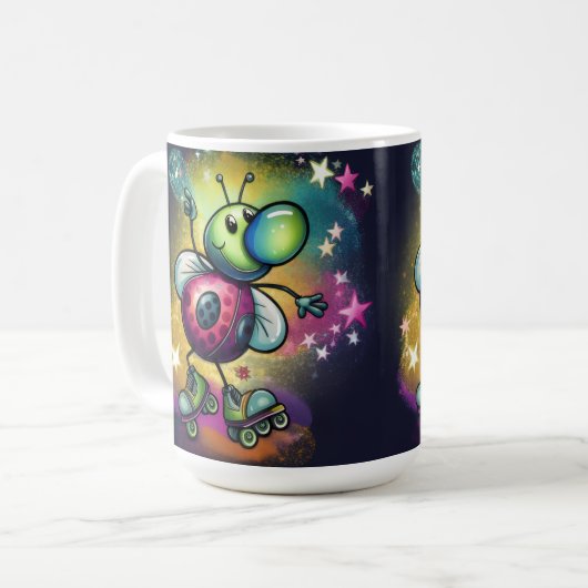 Ladybug Roller Disco Mug Kaffeetasse (Vorderseite Links)