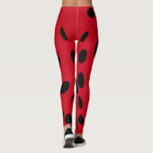 Ladybug Rote und Schwarze Spots Leggings (Rückseite)