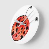 Ladybug Runde Wanduhr (Winkel)