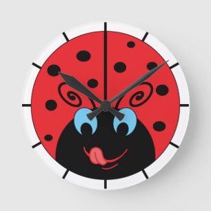 Ladybug Runde Wanduhr