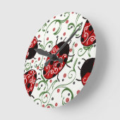 Ladybug Runde Wanduhr (Winkel)