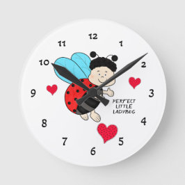 Ladybug Runde Wanduhr