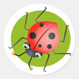 Ladybug Runder Aufkleber